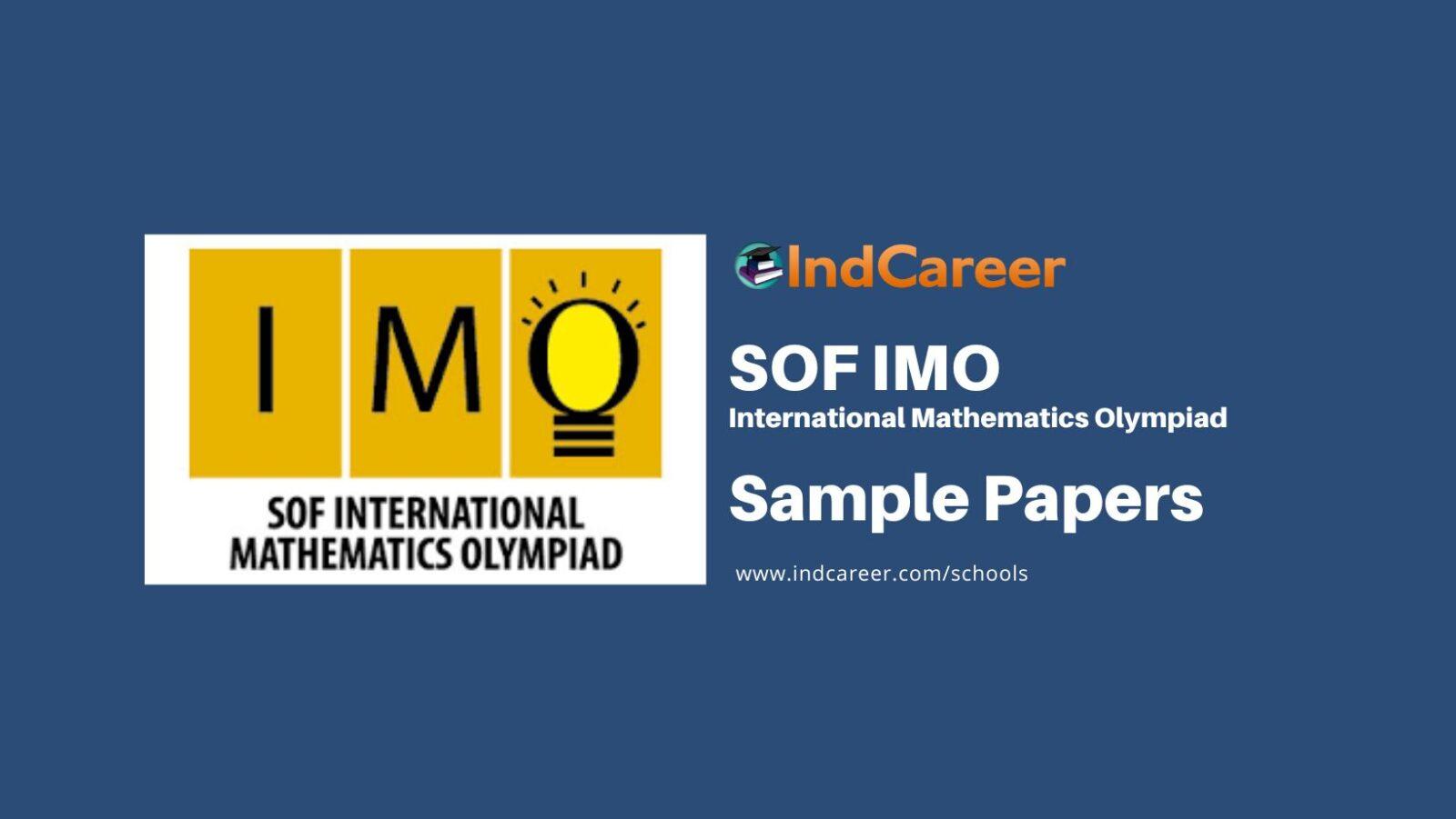 SOF IMO Sample Papers IndCareer Schools