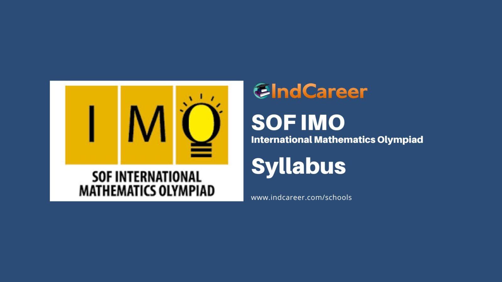 SOF IMO Syllabus 2023 IndCareer Schools