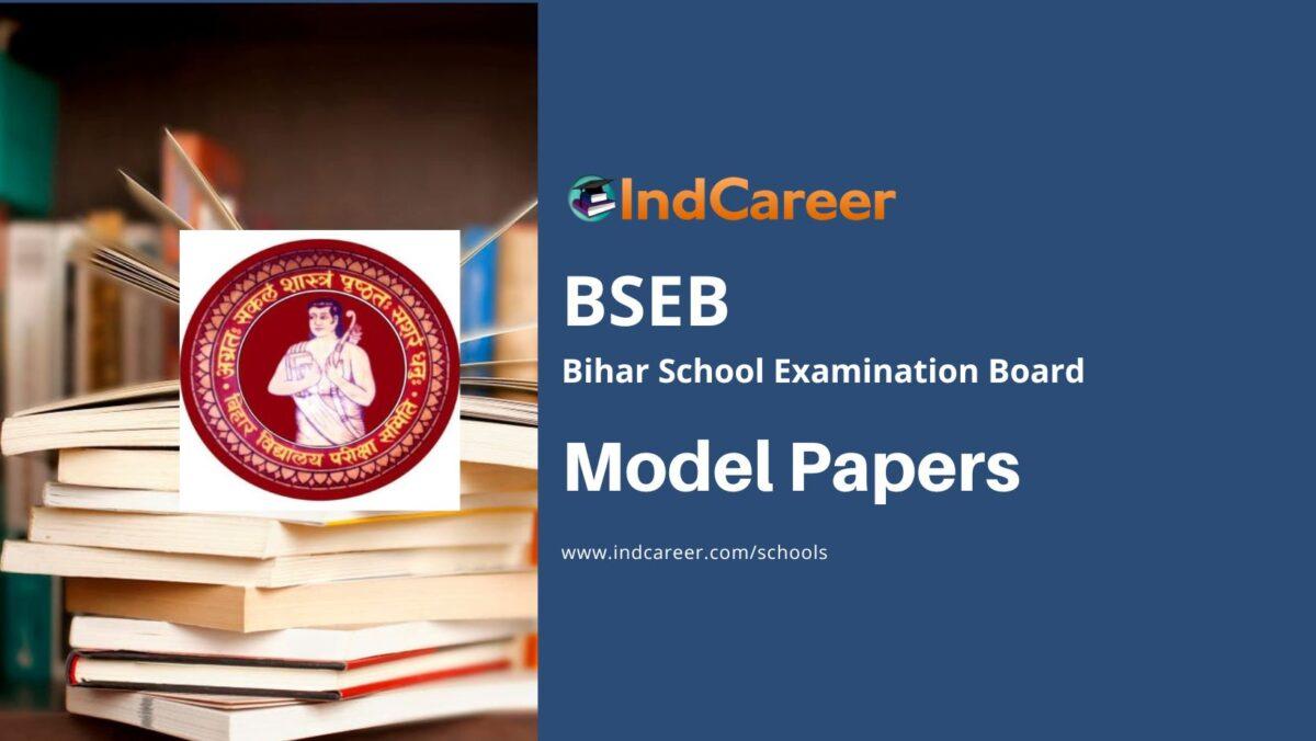 Bihar Board Model Papers