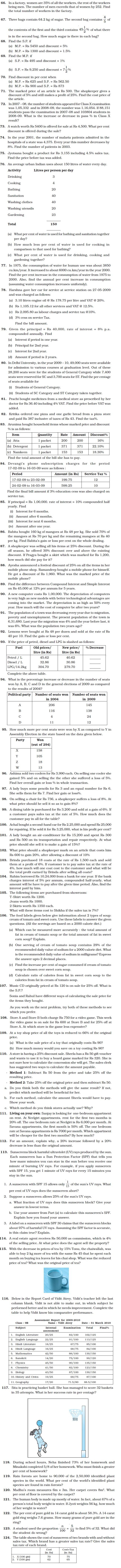 Comparing Quantities