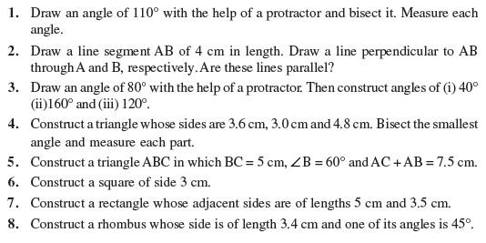 Class 9 Important Questions for Maths - Constructions