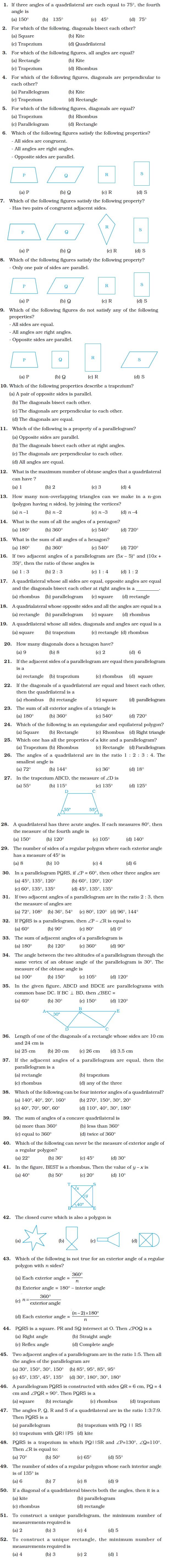 Understanding Quadrilaterals and Practical Geometry/