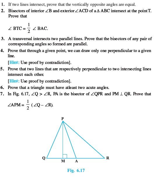 Class 9 Important Questions for Maths - Lines and Angles