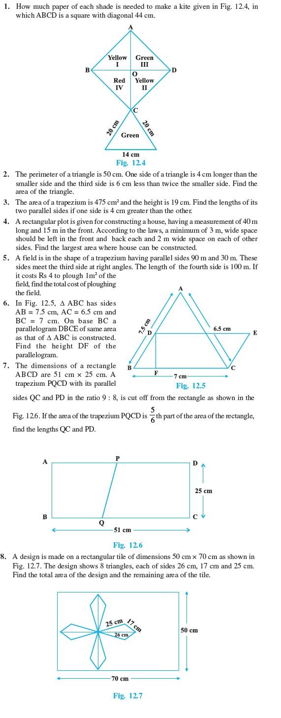 Class 9 Important Questions for Maths - Herons Formula