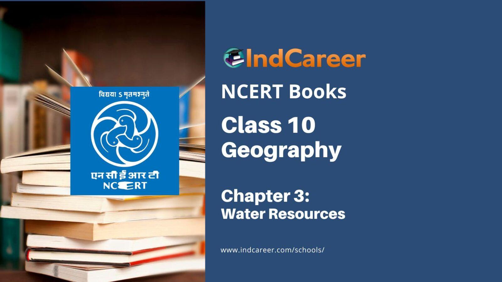 NCERT Book for Class 10 Geography Chapter 3 Water Resources