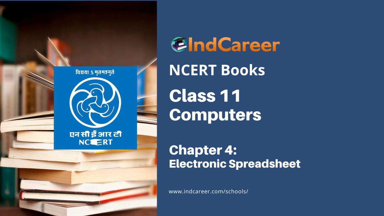 ncert-book-for-class-11-computers-chapter-4-electronic-spreadsheet