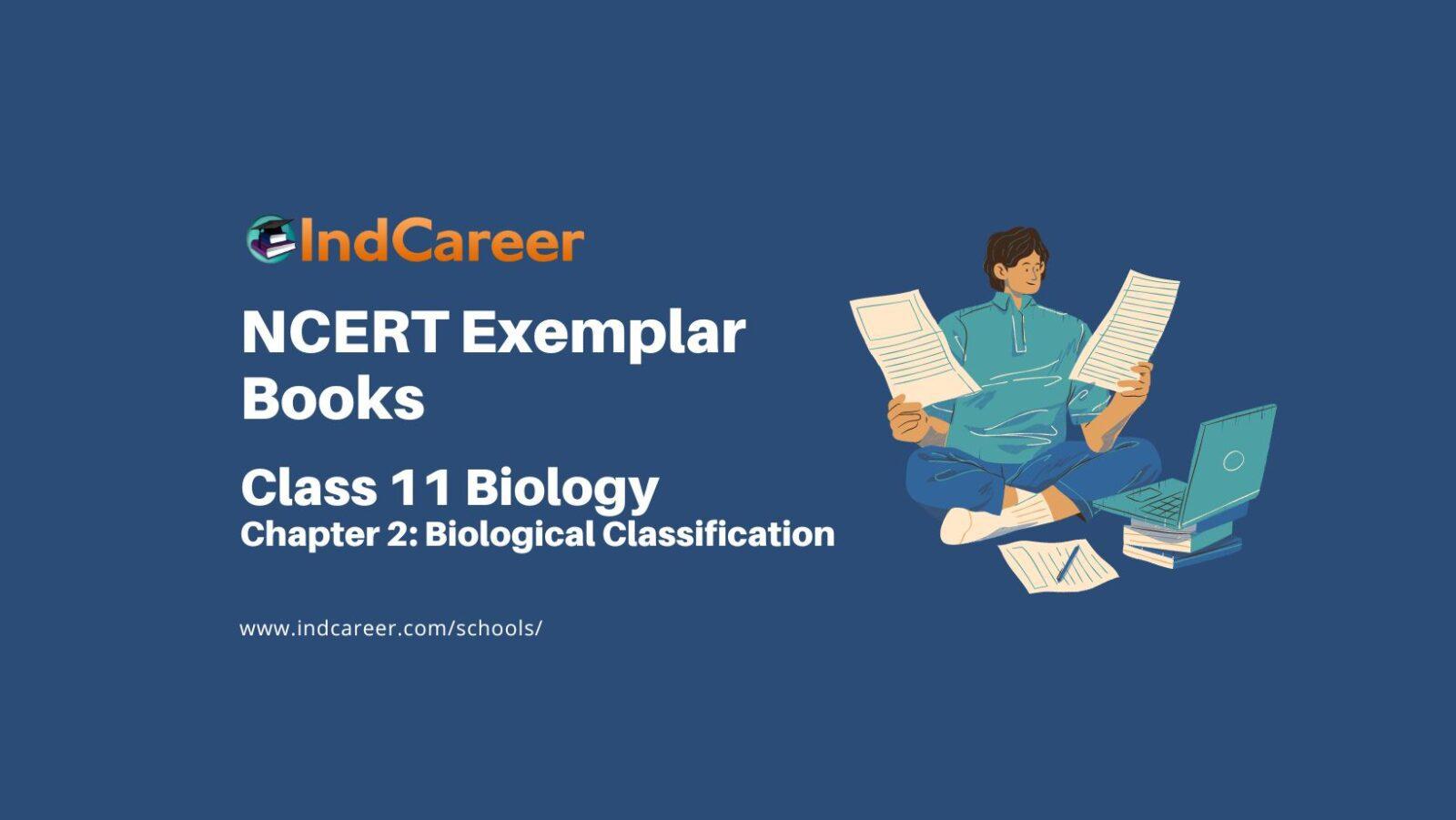 NCERT Exemplar Book For Class 11 Biology Chapter 2 Biological ...