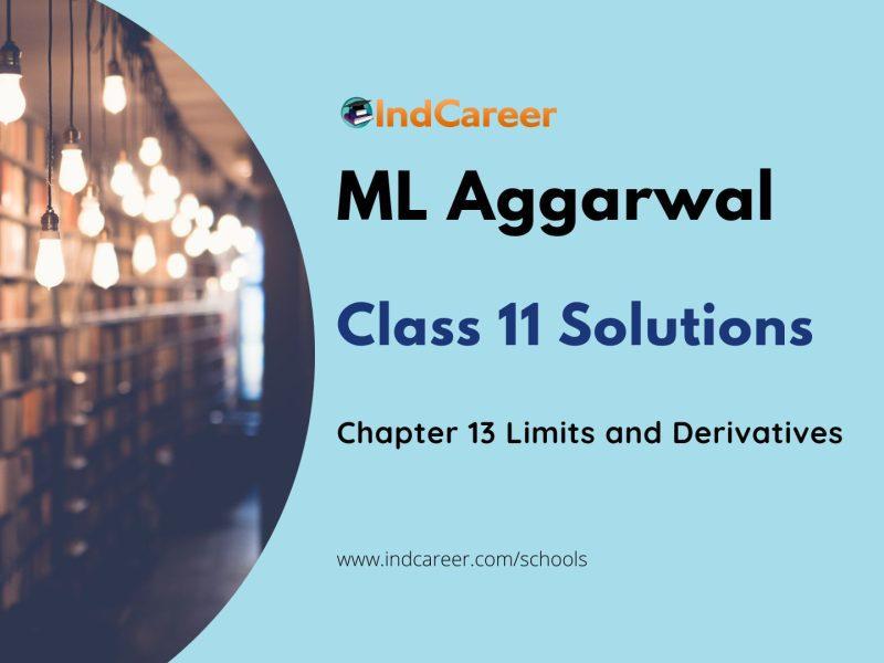 ML Aggarwal Solutions for 11th Class Maths Chapter 13-Limits and Derivatives