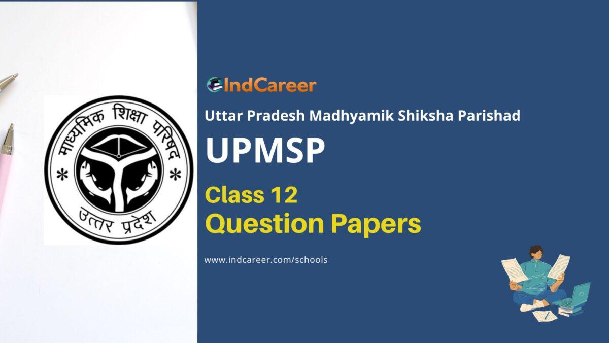 UP Board Class 12 Previous Year Question Papers