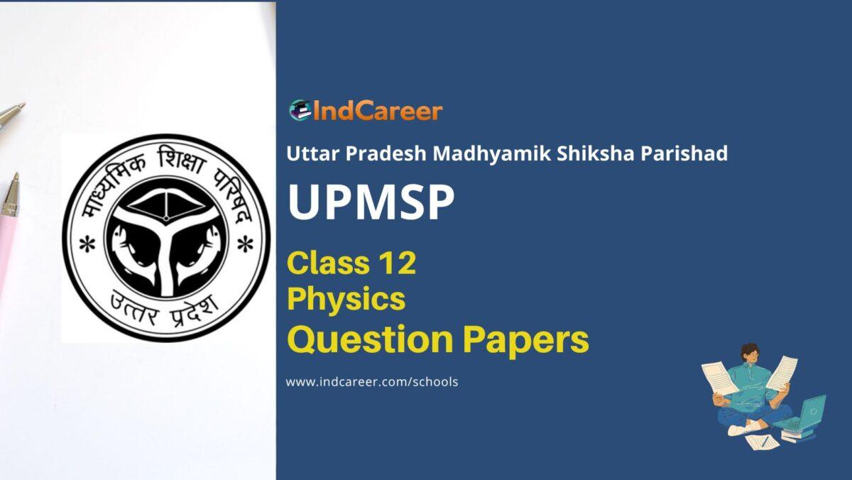 UP Board Class 12 Physics Question Papers