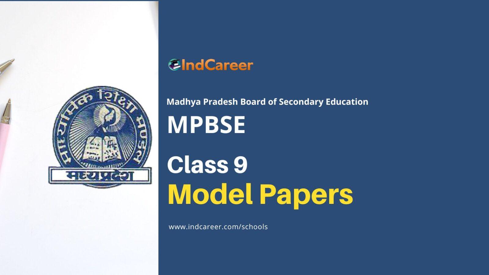 MP Board Class 9th Model Paper: Download MPBSE Class 9 Sample Question ...