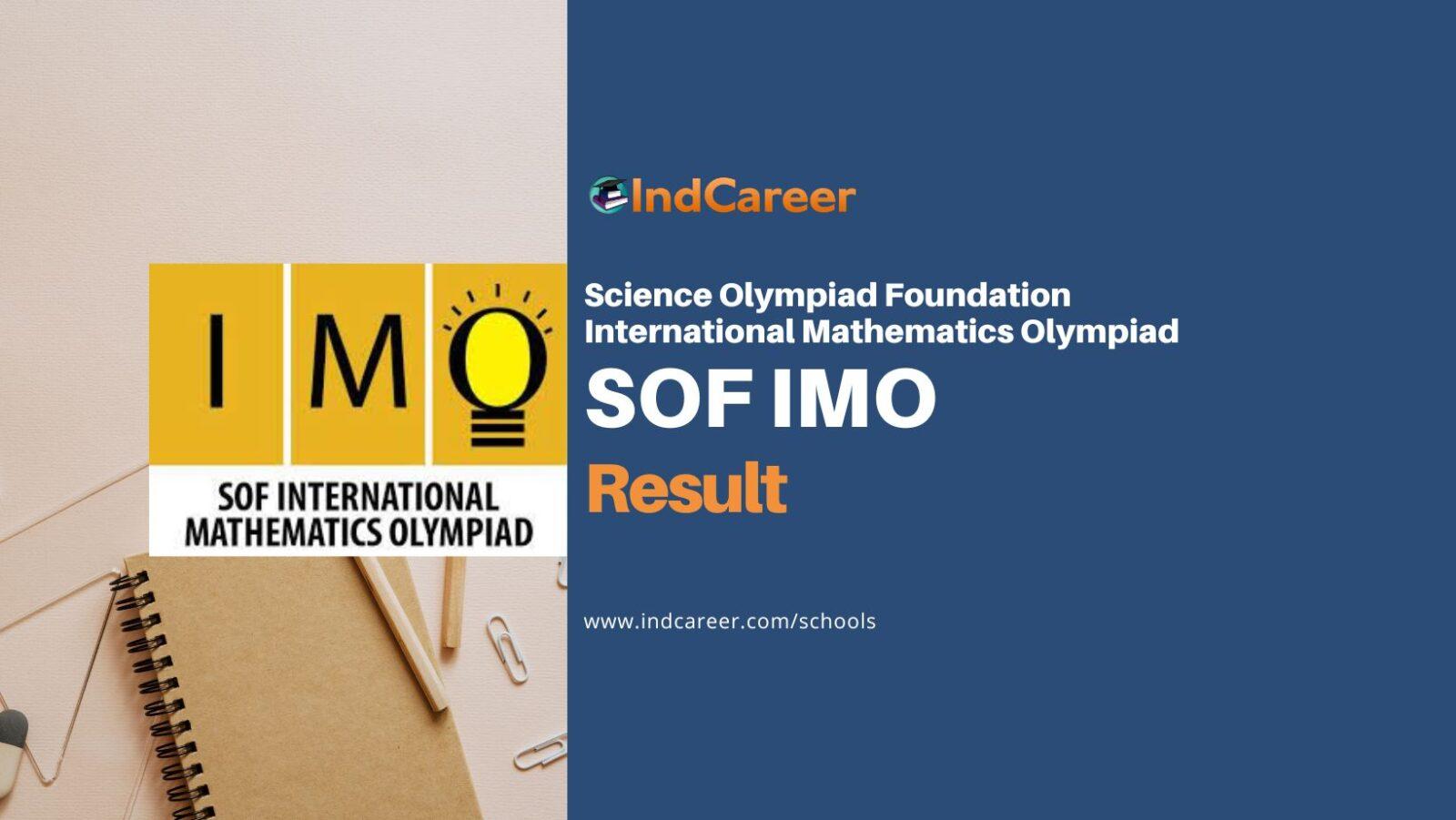 SOF IMO Result 2024 IndCareer Schools