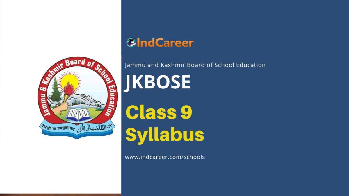 JKBOSE Class 9 Syllabus