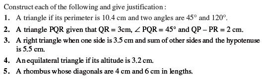 Class 9 Important Questions for Maths - Constructions/