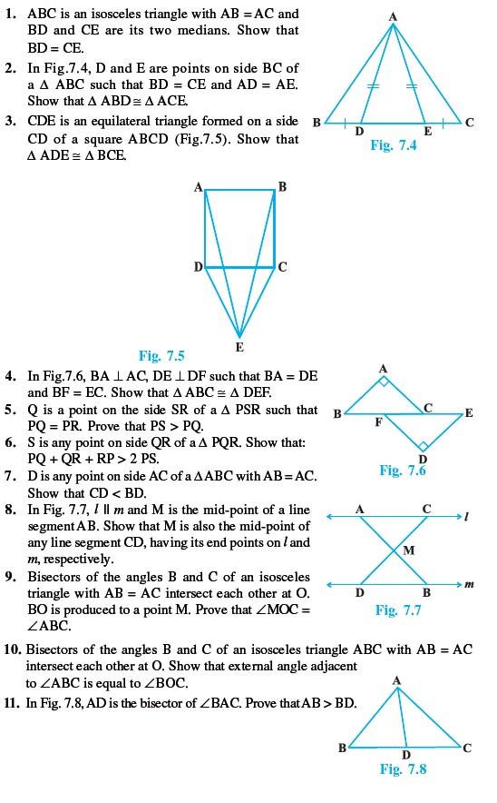 Class 9 Important Questions for Maths - Triangles/