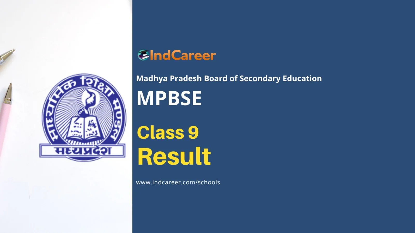 MP Board 9th Result Check MPBSE Class 9 Results IndCareer Schools