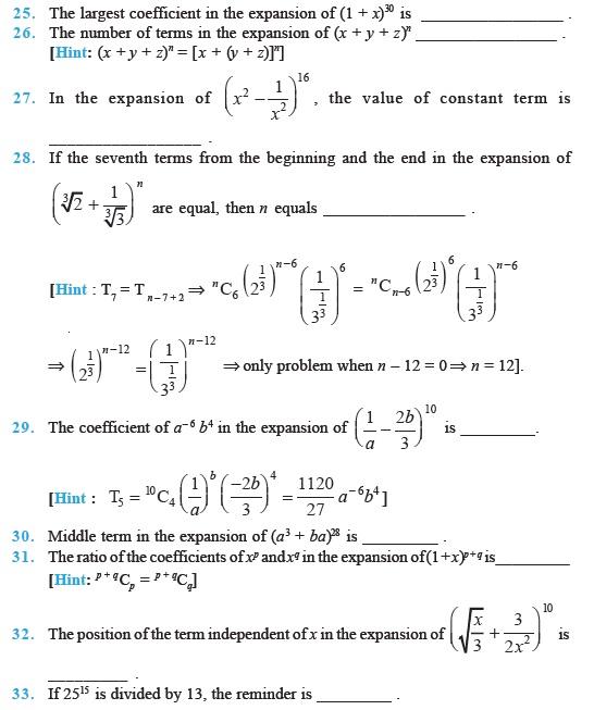 Binomial Theorem