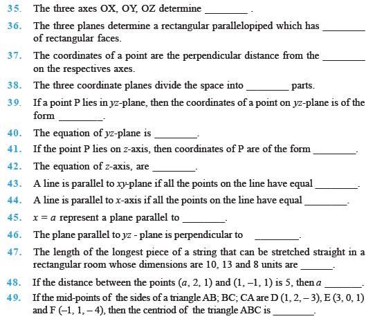 Introduction to Three Dimensional Geometry