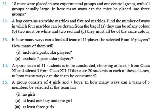 Permutations and Combinations