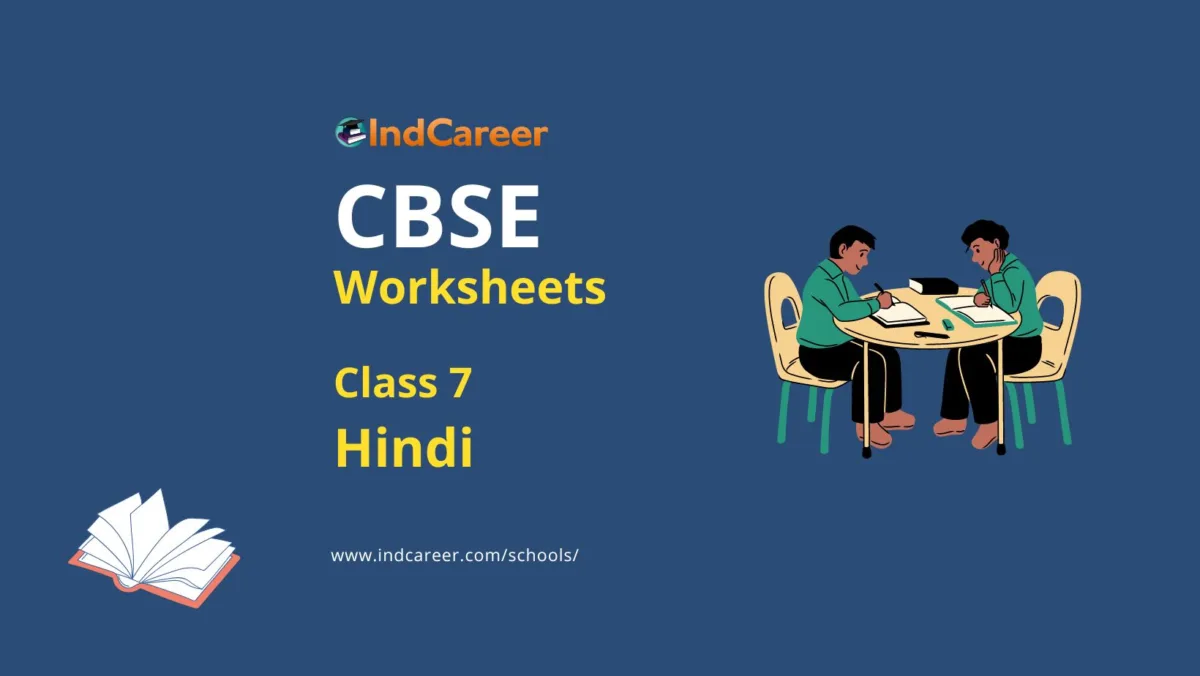 CBSE Worksheets for Class 7 Hindi