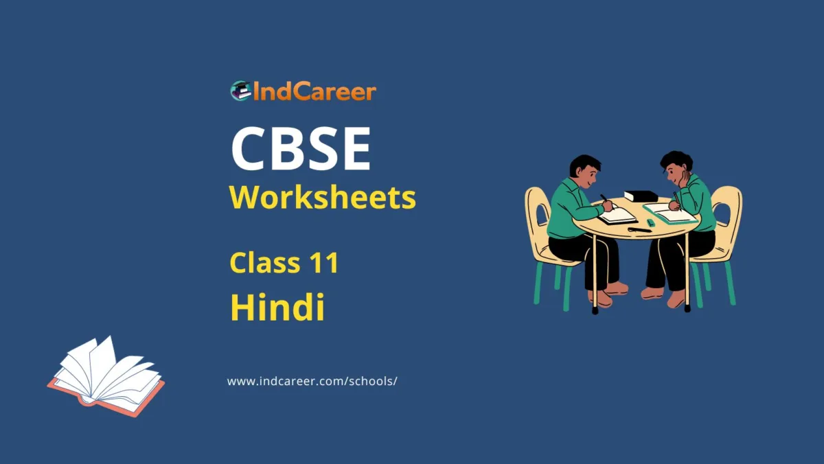 CBSE Worksheets for Class 11 Hindi